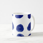 Handgemalte Nahtlose Polka-Punktmuster Kaffeetasse (VorderseiteRechts)