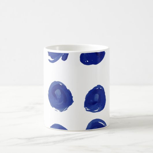 Handgemalte Nahtlose Polka-Punktmuster Kaffeetasse (Mittel)