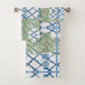 Handgemalte Orange Tree Topiary Ginger Jar Jars Badhandtuch Set (Insitu)