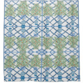 Handgemalte Orange Tree Topiary Ginger Jar Jars Duschvorhang (Vorderseite)