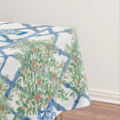 Handgemalte Orange Tree Topiary Ginger Jar Jars Tischdecke (Beispiel)