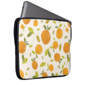 Handgemalte Orangen Frucht nahtlos Muster Design Laptopschutzhülle (Vorne Rechts)
