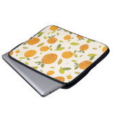 Handgemalte Orangen Frucht nahtlos Muster Design Laptopschutzhülle (Vorne Knopf)