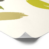 Handgemalte Orangen Frucht nahtlos Muster Design Poster (Ecke)