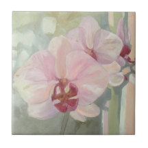 Handgemalte orchid-orchid-elegante Pastellfarben