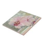 Handgemalte orchid-orchid-elegante Pastellfarben Fliese (Seite)