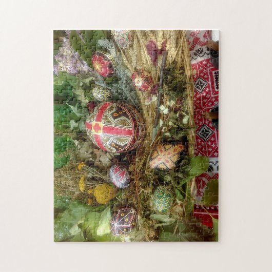 Handgemalte Ostereier Puzzle (Vertikal)