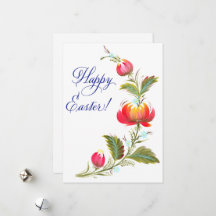 Handgemalte Osterflorkarte