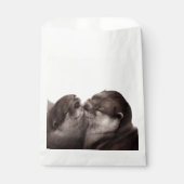 Handgemalte Otters - Zender Moment Wildlife Art Geschenktütchen (Vorderseite)