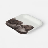 Handgemalte Otters - Zender Moment Wildlife Art Pappteller (Gewinkelt)