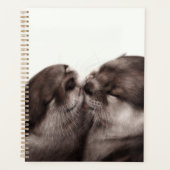 Handgemalte Otters - Zender Moment Wildlife Art Planer (Vorderseite)