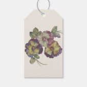 Handgemalte Pansy Geschenkanhänger (Vorderseite)