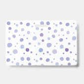 handgemalte Polka Punkte Ausweis (Rückseite)