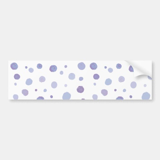 handgemalte Polka Punkte Autoaufkleber (Vorne)