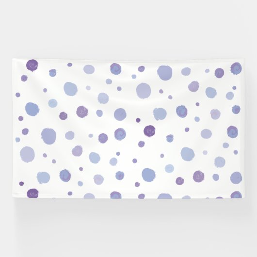 handgemalte Polka Punkte Banner (Horizontal)