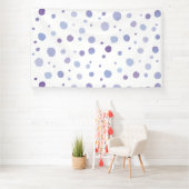 handgemalte Polka Punkte Banner (Insitu)