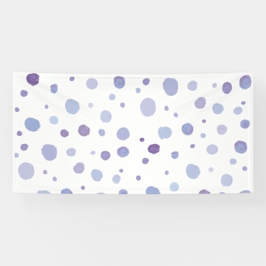 handgemalte Polka Punkte Banner (Horizontal)