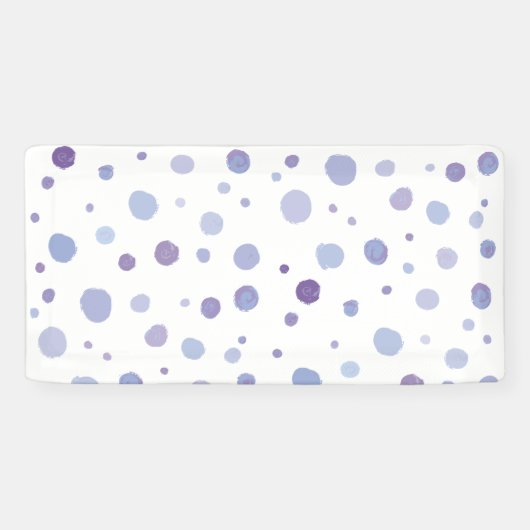 handgemalte Polka Punkte Banner (Horizontal)