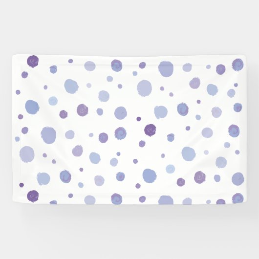 handgemalte Polka Punkte Banner (Horizontal)
