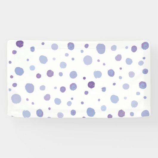handgemalte Polka Punkte Banner (Horizontal)