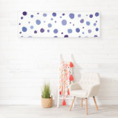 handgemalte Polka Punkte Banner (Insitu)