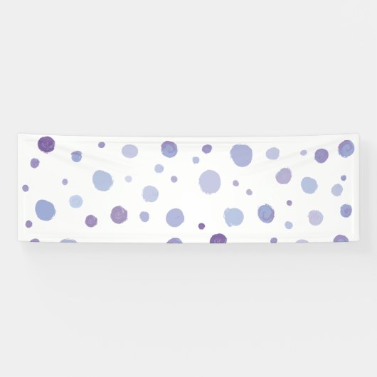 handgemalte Polka Punkte Banner (Horizontal)