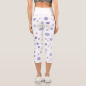 handgemalte Polka Punkte Capri Leggings (Rückseite)