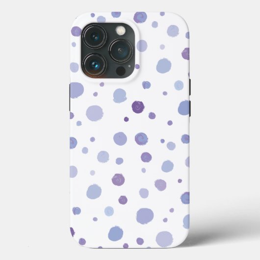 handgemalte Polka Punkte Case-Mate iPhone Hülle (Rückseite)