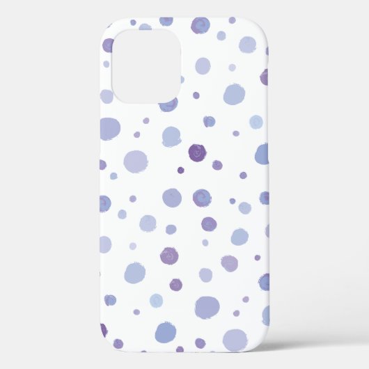 handgemalte Polka Punkte Case-Mate iPhone Hülle (Rückseite)