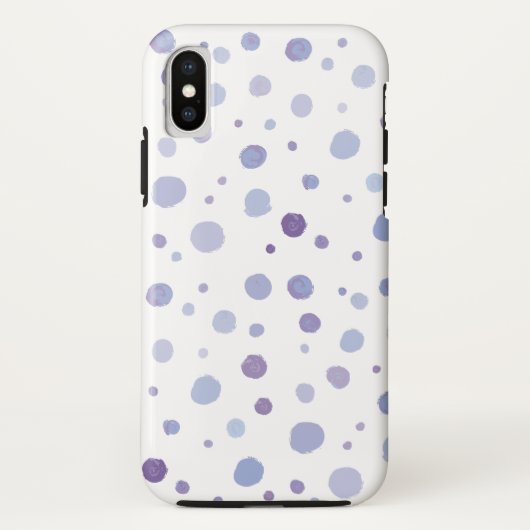 handgemalte Polka Punkte Case-Mate iPhone Hülle (Rückseite)