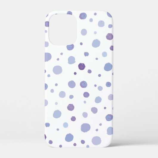 handgemalte Polka Punkte Case-Mate iPhone Hülle (Rückseite)