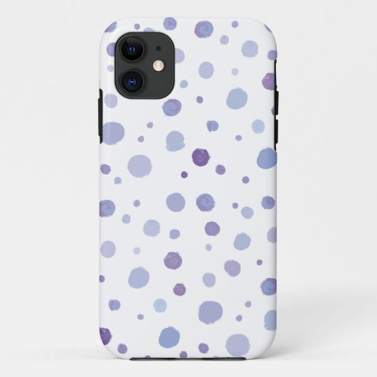 handgemalte Polka Punkte Case-Mate iPhone Hülle (Rückseite)
