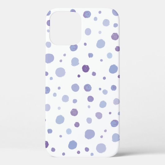 handgemalte Polka Punkte Case-Mate iPhone Hülle (Rückseite)