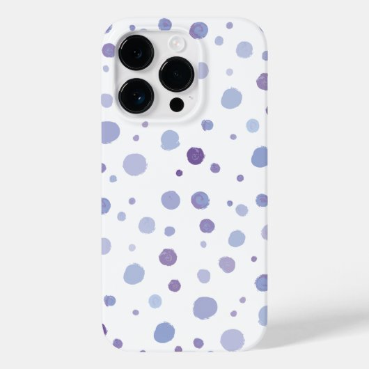handgemalte Polka Punkte Case-Mate iPhone Hülle (Rückseite)