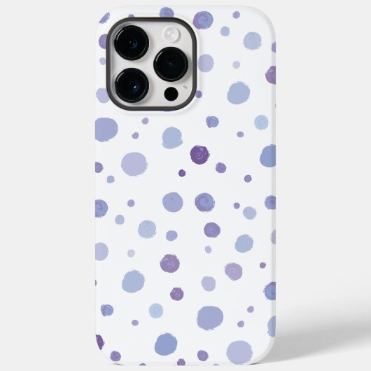 handgemalte Polka Punkte Case-Mate iPhone Hülle (Rückseite)