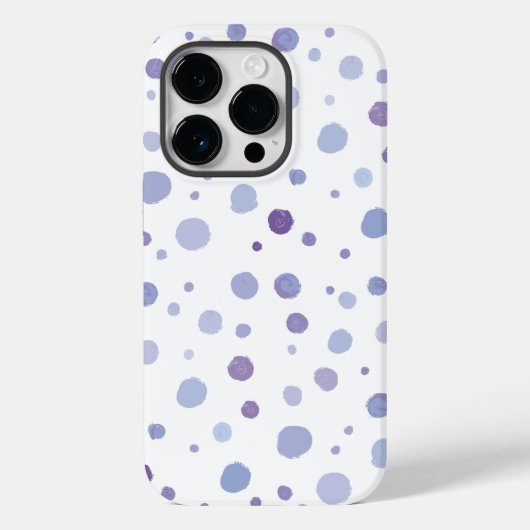 handgemalte Polka Punkte Case-Mate iPhone Hülle (Rückseite)