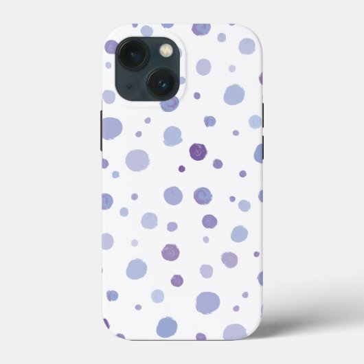 handgemalte Polka Punkte Case-Mate iPhone Hülle (Rückseite)