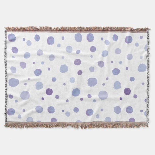 handgemalte Polka Punkte Decke (Vorderseite)