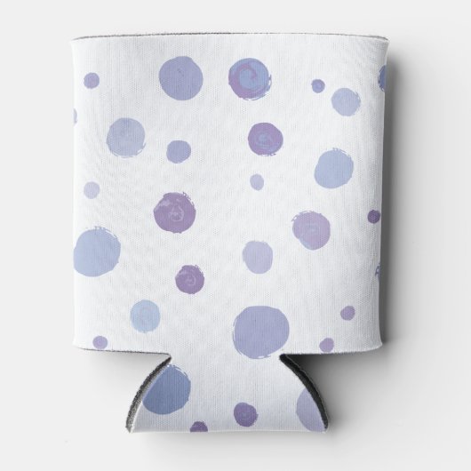 handgemalte Polka Punkte Dosenkühler (Vorderseite)