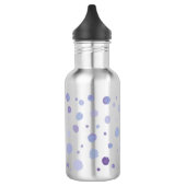 handgemalte Polka Punkte Edelstahlflasche (Links)