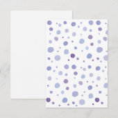 handgemalte Polka Punkte Einladung (Vorne/Hinten)