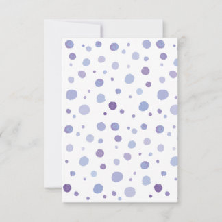 handgemalte Polka Punkte Einladung