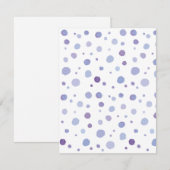 handgemalte Polka Punkte Einladung (Vorne/Hinten)