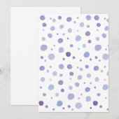 handgemalte Polka Punkte Einladung (Vorne/Hinten)