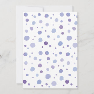 handgemalte Polka Punkte Einladung