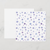 handgemalte Polka Punkte Einladung (Vorne/Hinten)