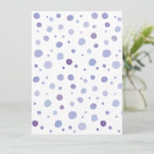 handgemalte Polka Punkte Einladung (Stehend Vorderseite)