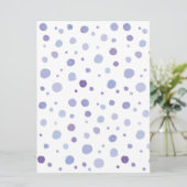 handgemalte Polka Punkte Einladung (Stehend Vorderseite)
