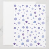 handgemalte Polka Punkte Einladung (Vorne/Hinten)