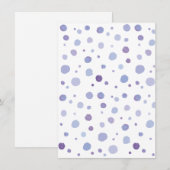 handgemalte Polka Punkte Einladung (Vorne/Hinten)